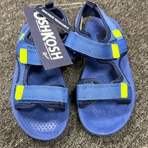 OshKosh B'gosh Kids Sandals in Blue and Neon Yellow